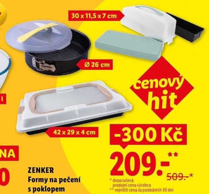 ZENKER Formy na pečení s poklopem