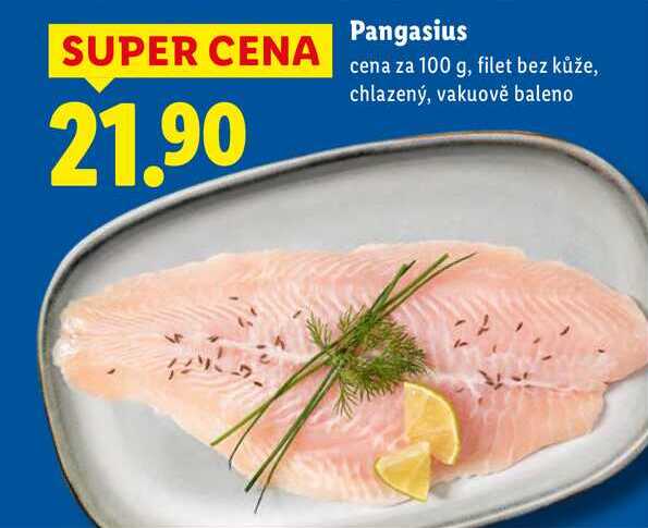 Pangasius, cena za 100 g