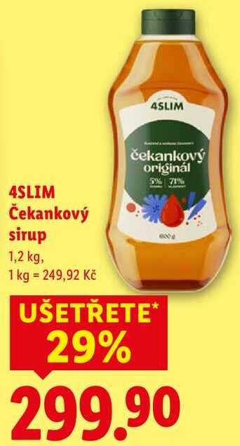 4SLIM Čekankový sirup, 1,2 kg