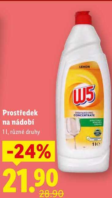 Prostředek na nádobí, 1 l