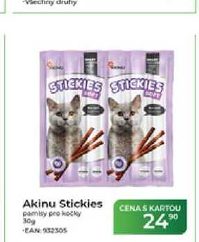 Akinu Stickies pamlksy pro kočky 30g
