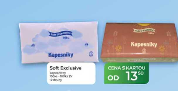Soft Exclusive kapesničky 150ks-180ks 2V