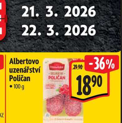  Albertovo uzenářství Poličan 100 g