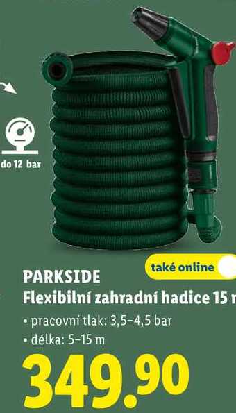 PARKSIDE Flexibilní zahradní hadice 15 m