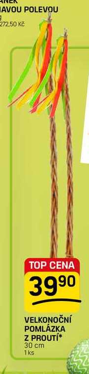 VELKONOČNÍ POMLÁZKA Z PROUTÍ 30 cm 1ks 