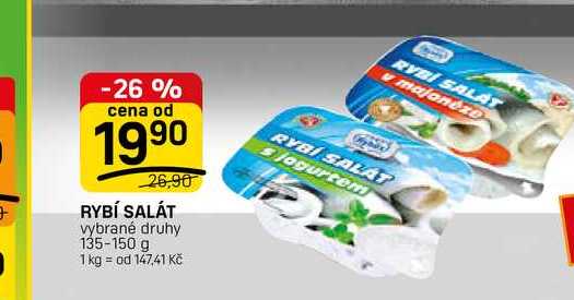 RYBÍ SALÁT vybrané druhy 135-150 g 