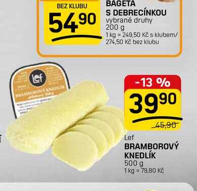 BRAMBOROVÝ KNEDLÍK 500 g 