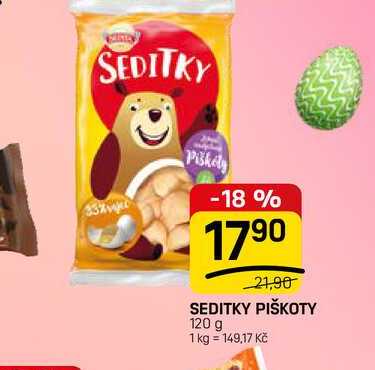 SEDITKY PIŠKOTY 120 g