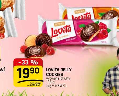 LOVITA JELLY COOKIES vybrané druhy 135 g