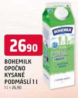 BOHEMILK OPOČNO KYSANÉ PODMÁSLÍ 1l