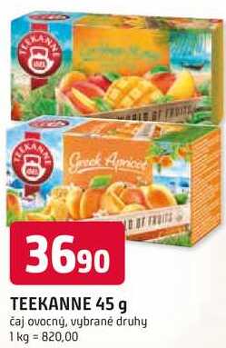TEEKANNE 45 g čaj ovocný, vybrané druhy 