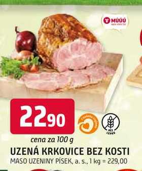 UZENÁ KRKOVICE BEZ KOSTI 100g