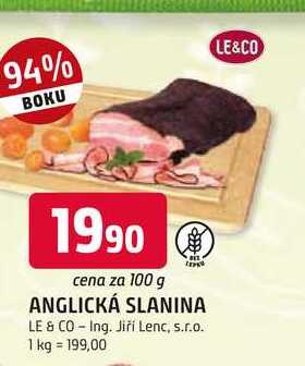 Le & Co Anglická slanina 100g