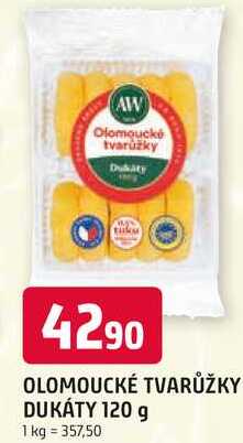 A.W. Olomoucké tvarůžky dukáty 100g
