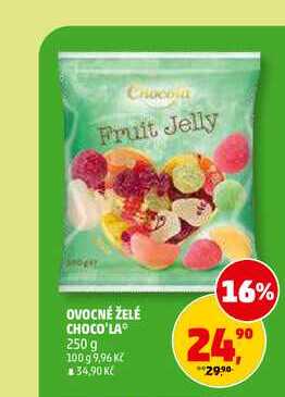OVOCNÉ ŽELÉ CHOCO'LA, 250 g