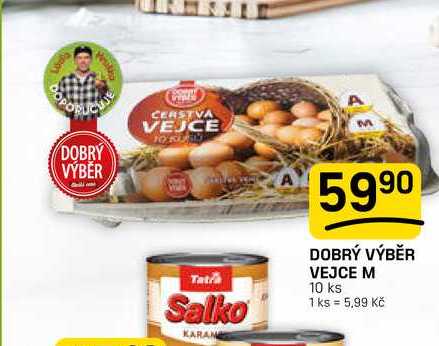DOBRÝ VÝBĚR VEJCE M 10 ks 