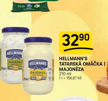 HELLMANN'S TATARSKÁ OMÁČKA | MAJONÉZA 210 ml 