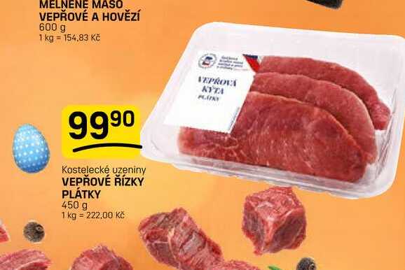 VEPŘOVÉ ŘÍZKY PLÁTKY 450 g