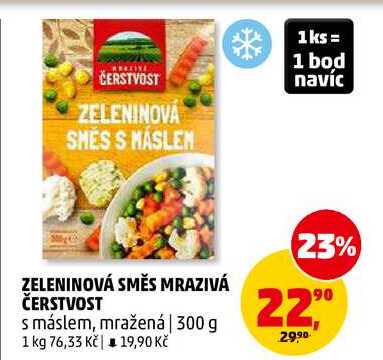 ZELENINOVÁ SMĚS MRAZIVÁ ČERSTVOST, 300 g 