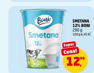 SMETANA 12% BONI, 200 g
