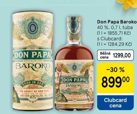 Don Papa Baroko 40 %, 0.7 l, tuba