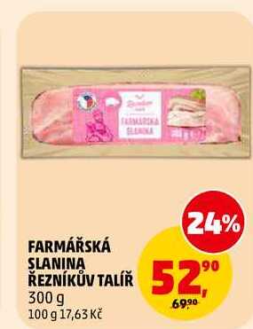 FARMÁŘSKÁ SLANINA ŘEZNÍKŮV TALÍŘ, 300 g
