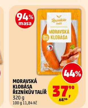 MORAVSKÁ KLOBÁSA ŘEZNÍKŮV TALÍŘ, 320 g
