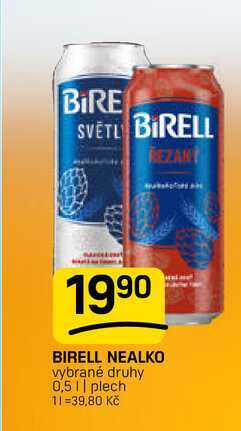 BIRELL NEALKO vybrané druhy 0,5l, plech