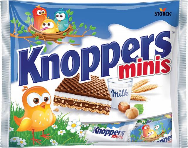 Knoppers Minis Plněné oplatky