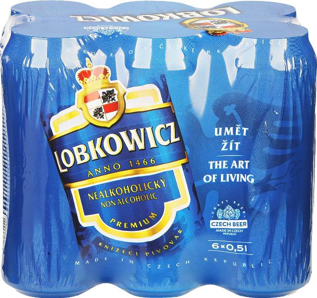 Lobkowicz Premium Nealko Nealkoholické pivo světlé