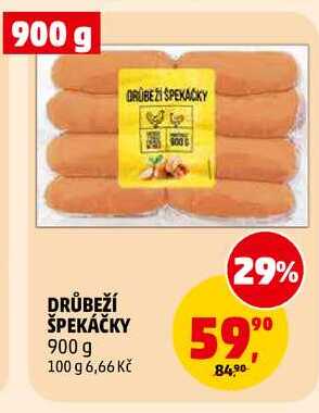 DRŮBEŽÍ ŠPEKÁČKY, 900 g
