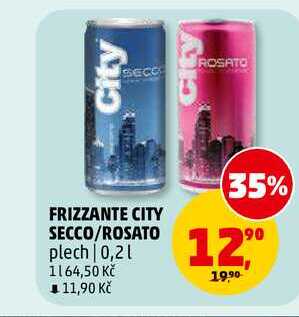 FRIZZANTE CITY SECCO, 0,2 l