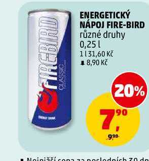 ENERGETICKÝ NÁPOJ FIRE-BIRD, 0,25 l