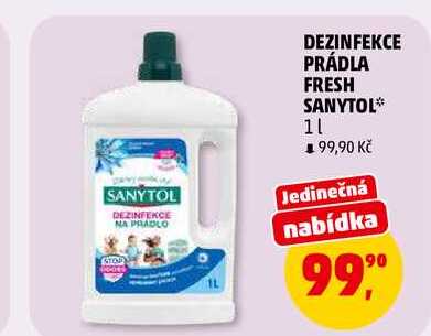 DEZINFEKCE PRÁDLA FRESH SANYTOL, 1 l