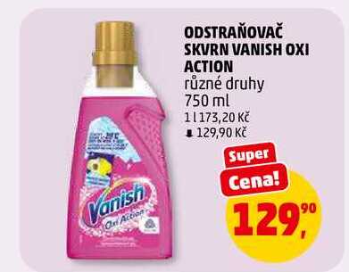 ODSTRAŇOVAČ SKVRN VANISH OXI ACTION, 750 ml