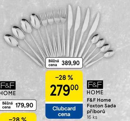 F&F Home Foxton Sada příborů, 16 ks 