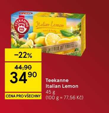 Teekanne Italian Lemon, 45 g 