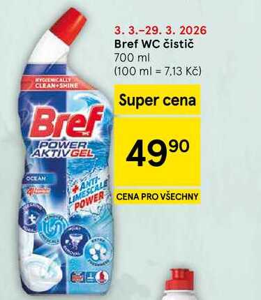 Bref WC čistič, 700 ml