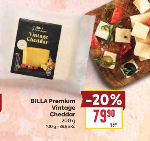 BILLA Premium Vintage Cheddar 200 g 