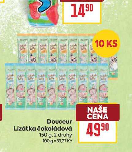 Douceur Lízátka čokoládová 150 g