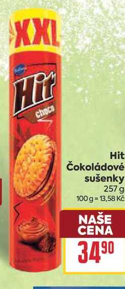 Hit Čokoládové sušenky 257 g 