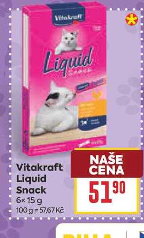 Vitakraft Liqiud Snack 6x15 g