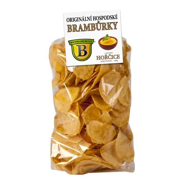Originální hospodské brambůrky hořčice