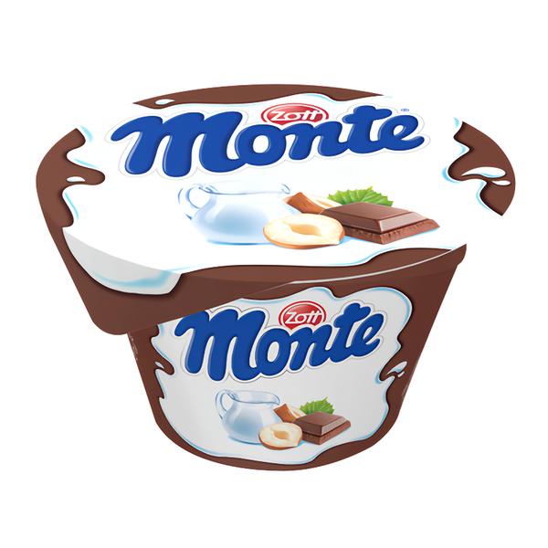 Zott Monte Mléčný dezert s čokoládou a lískovými oříšky