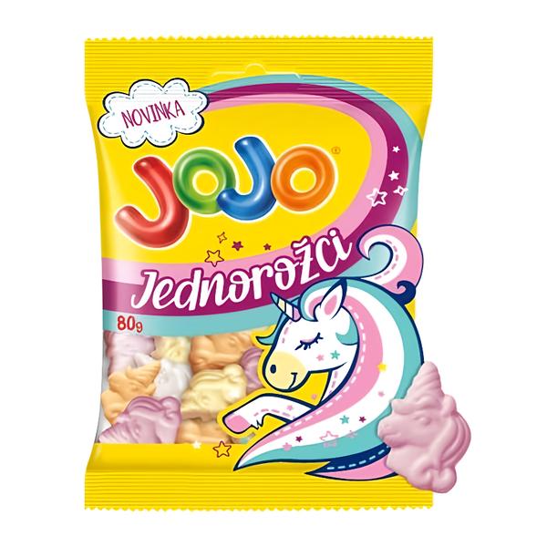 Jojo Jednorožci želé bonbóny s ovocnými příchutěmi