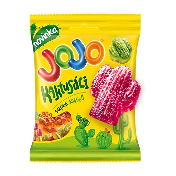 Jojo Kaktusáci mix kyselých želé bonbónů s náplní i bez náplně, s ovocnými příchutěmi