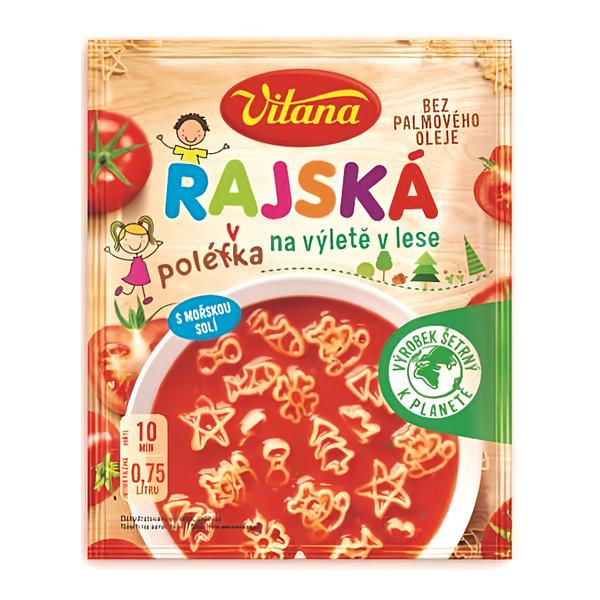 Vitana Rajská polévka na výletě v lese