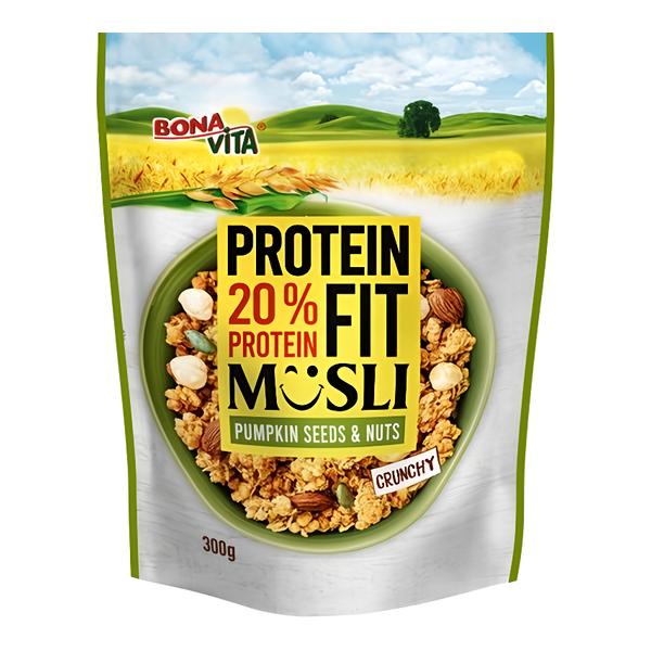 Bonavita Musli crunchy protein ořechy a dýňová semínka