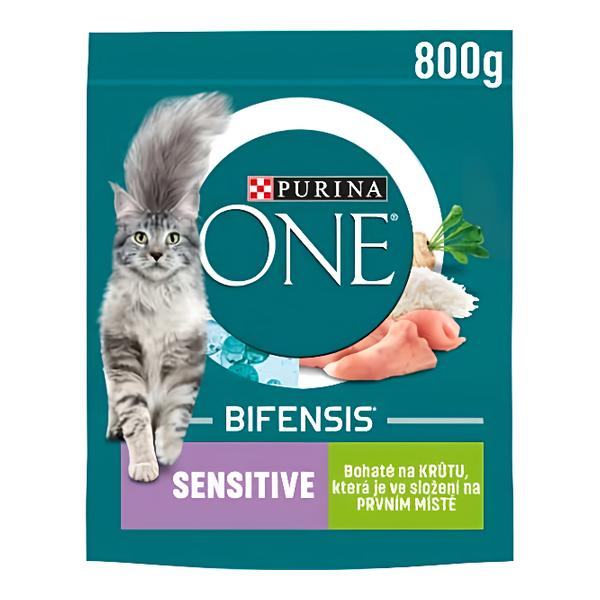 Purina ONE Bifensis Sensitive granule pro kočky, krůta