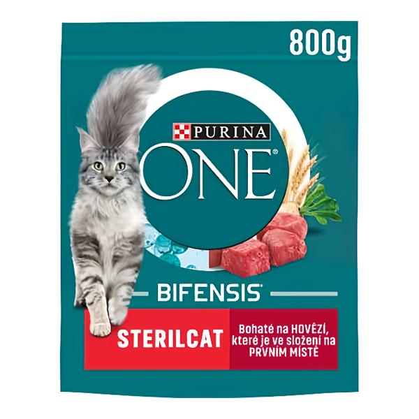 Purina ONE Bifensis Sterilised granule pro kočky hovězí
